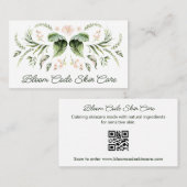 Botanisch ontwerp Huidverzorger Visitekaartje (Voorkant / Achterkant)