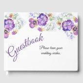 Botanisch paarse viooltjes gastenboek (Voorkant)