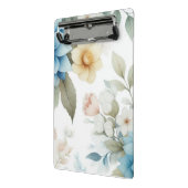 Botanisch Pastel Blauw Geel Mini Klembord (Angled2)