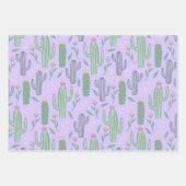 Botanisch patroon 3 kleuren inpakpapier vel (Voorkant 2)