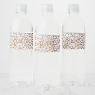 Botanisch Patroon Aanpassen Waterfles Etiket