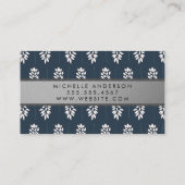 Botanisch patroon visitekaartje (Achterkant)