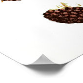  botanisch Poster - frambozen (Hoek)