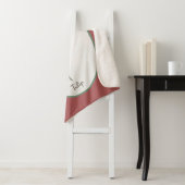  Botanisch Red Tulp Flower Cameo Sherpa Deken (In situ)