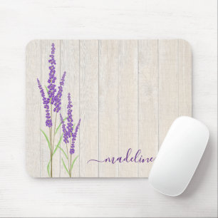 Botanisch reusachtig lavender Gepersonaliseerd Mo Muismat