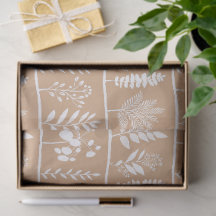 Botanisch Ritme Botanische Silhouetten Zachte Goud