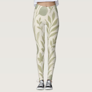 Botanisch stroom naadloos patroon Luxe yoga Leggings