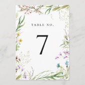 Botanisch tabelnummer legant wilde bloem programma (Achterkant)