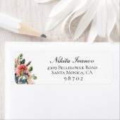 Botanisch terugzendadres Navy Coral Etiket (Insitu)