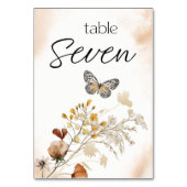  Botanisch Tiny Floral Weddenschappen Kaart (Achterkant)