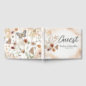 Botanisch Tiny Floral Wedding Guest Book Gastenboek (Volledig)