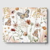 Botanisch Tiny Floral Wedding Guest Book Gastenboek (Achterkant)