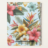 Botanisch Tropisch Bloempatroon Planner (Achterkant)