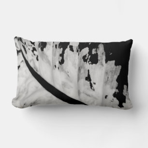 Botanisch Tropisch Zwart Wit Abstract Kussen