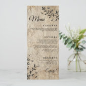 Botanisch Trouwdiner Menu (Staand voorkant)