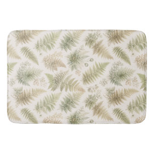 Botanisch varenpatroon badmat