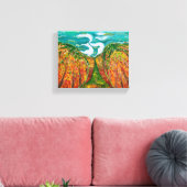 Botanisch veld - Om Canvas Schilderij Afdruk (Insitu (Woonkamer))