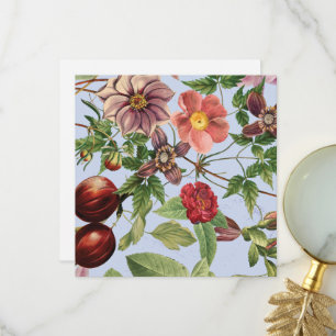 Botanisch vintage ontwerp bedankkaart