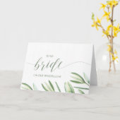 Botanisch voor mijn bruid op onze trouwdag Kaart (Gele Bloem)