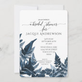 Botanisch Vrijgezellenfeest van Navy Fern Foliage Kaart (Voorkant)