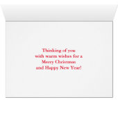 Botanisch Wenskaart voor kerstfeestdagen (Binenzijde Horizontaal (Onderkant))