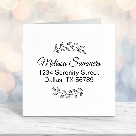 Botanisch Wreath, met links in de schaduw Zelfinktende Stempel