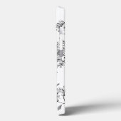 Botanisch Zwart Wit Monogram Case-Mate iPhone Case (Achterkant / Links)