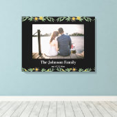 Botanische aangepaste foto van Wedding Stretted Canvas Afdruk (Insitu (Houten vloer))