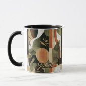 Botanische aarde - gepersonaliseerde Abstracte Nat Mok (Links)