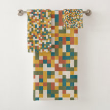 Botanische Aardse Moderne Boho Pixelpatroon