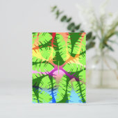 BOTANISCHE ABSTRACTE BANANENLEZINGEN BRIEFKAART (Staand voorkant)