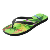 BOTANISCHE ABSTRACTE BANANENLEZINGEN TEENSLIPPERS (Schuin)