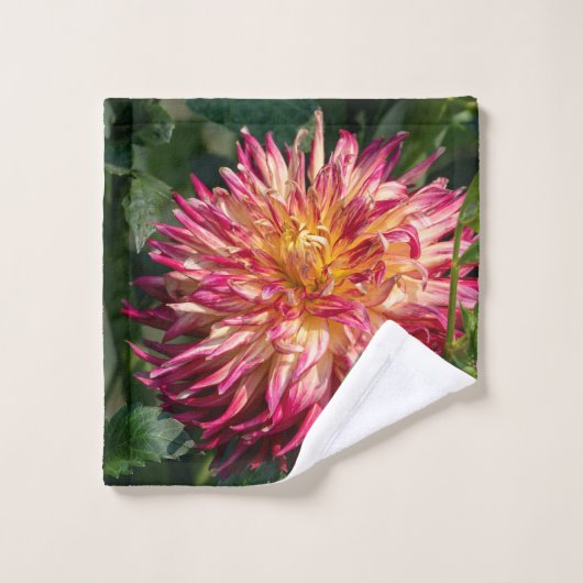 Botanische afdruk "Autumn Chrysanthemum" Bad Handdoek (Wasdoekje)