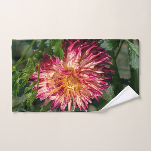 Botanische afdruk "Autumn Chrysanthemum" Bad Handdoek (Handdoek)