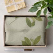 Botanische afdruk van de voedingsboom tissuepapier (Geschenk)