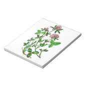 botanische afdruk van klaver notitieblok (Gedraaid)