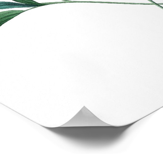 Botanische afdruk van PEONY origineel door Redoute Poster (Hoek)