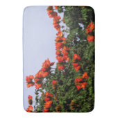 Botanische Afrikaanse Tulpboom Badmat (Voorkant Verticaal)