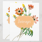 Botanische anemie Recipe Divider (Voorkant / Achterkant)