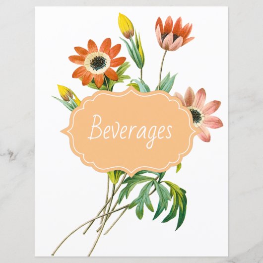 Botanische anemie Recipe Divider (Voorkant)
