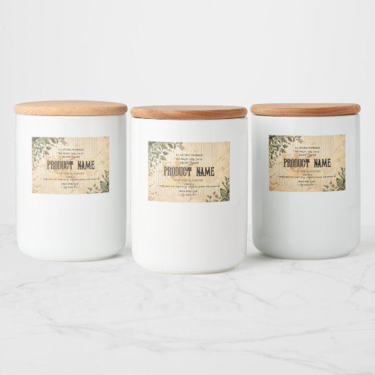 Botanische Apotheker Jar Labels Voedselcontainer Etiket (Flessen)