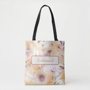 Botanische Aquarel Bloemen  Draagtas