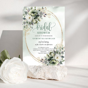 Botanische Aquarel Bruidsuitnodiging Kaart