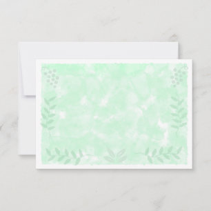 Botanische Aquarel Takken Bladeren Blanco Notitiekaartje