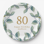 Botanische baarmoederhals papieren bordje (Voorkant)