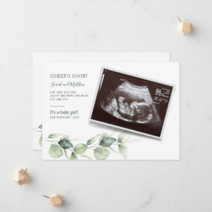 Botanische Baby ・ Eucalyptuszwangerschap Aankondiging