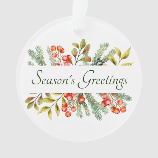 Botanische banner aangepaste ornament (voorkant)