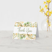  botanische bedankt kaart (Gele Bloem)