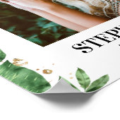 Botanische begrafenis welkomstgebarentaal viering poster (Hoek)