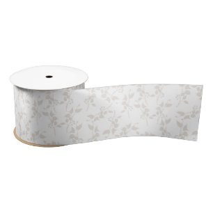 Botanische beige decoratieve lederen patroon lint
